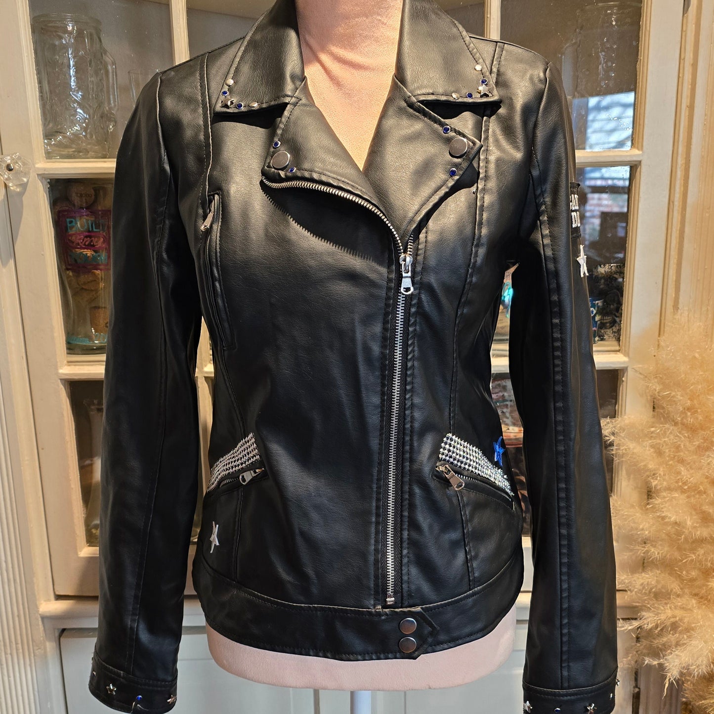 Dallas Football Biker Leather