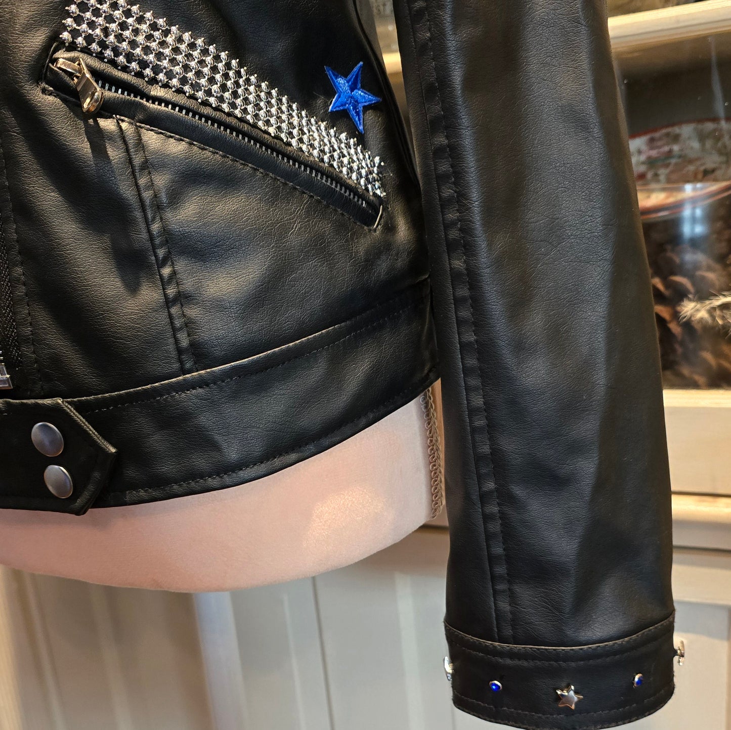Dallas Football Biker Leather