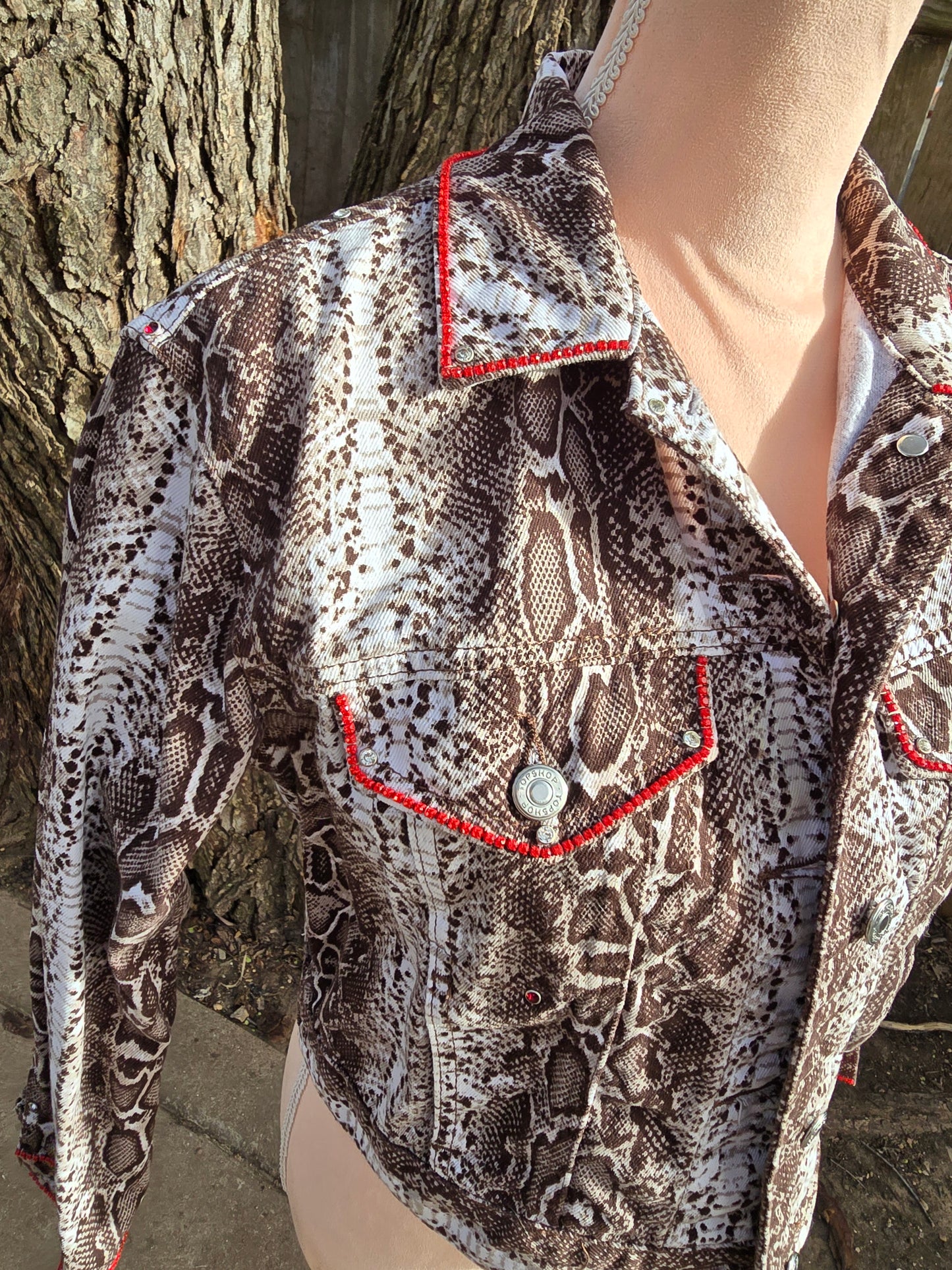 Randall King Snake Skin Denim