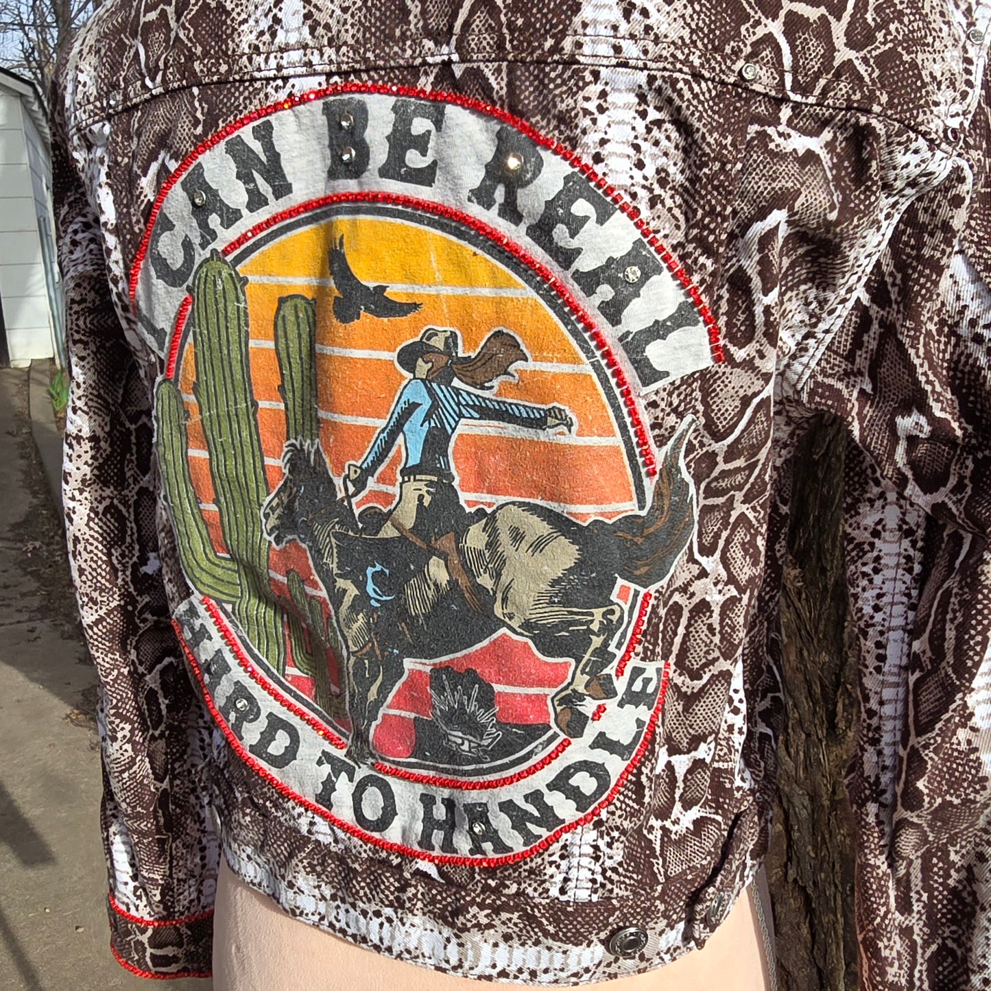 Randall King Snake Skin Denim