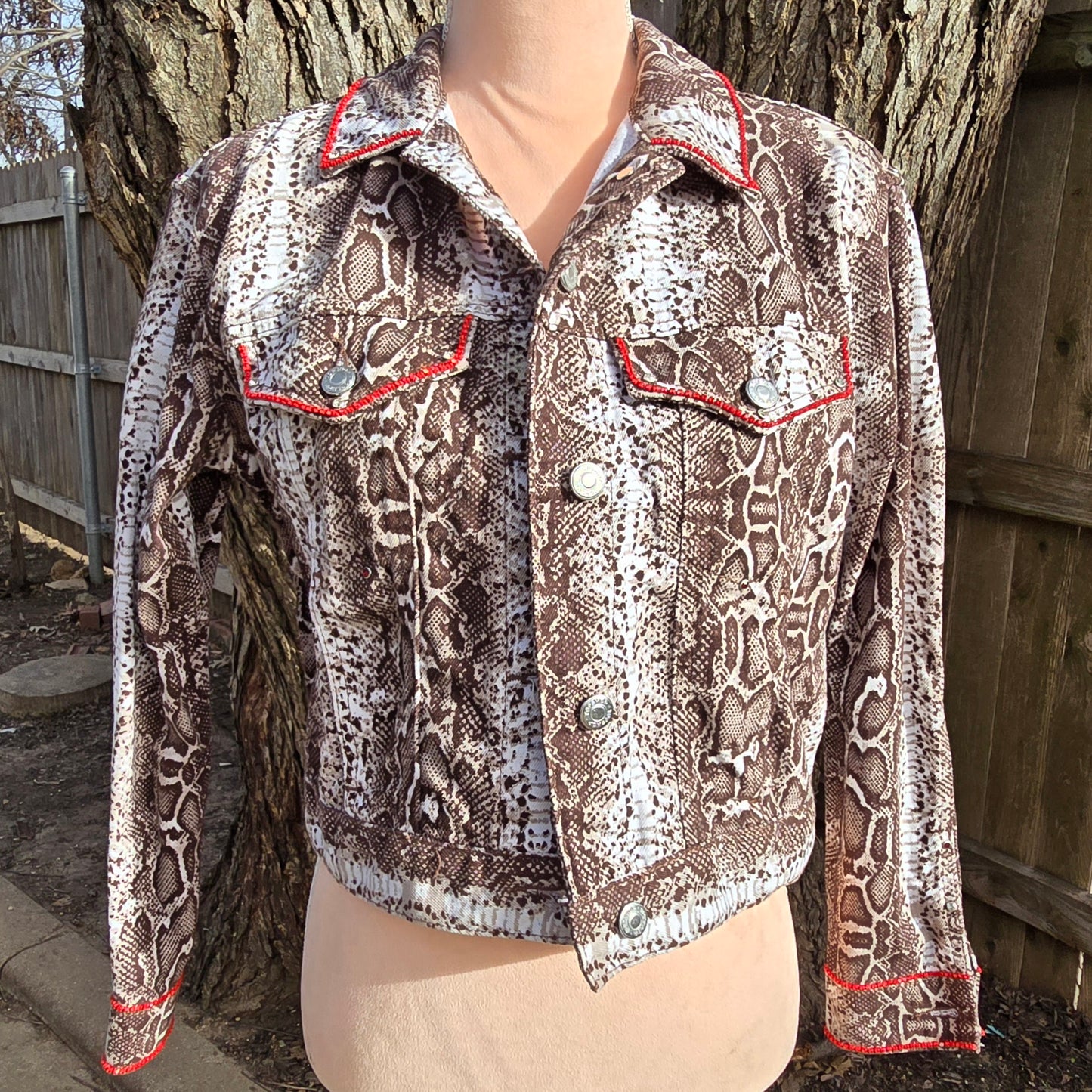 Randall King Snake Skin Denim