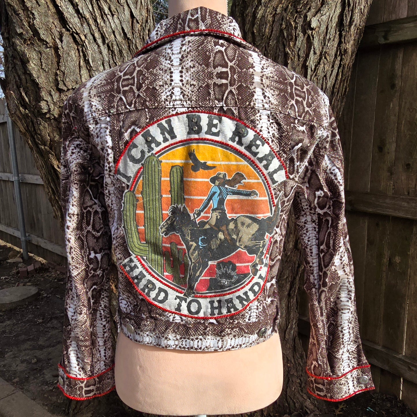 Randall King Snake Skin Denim
