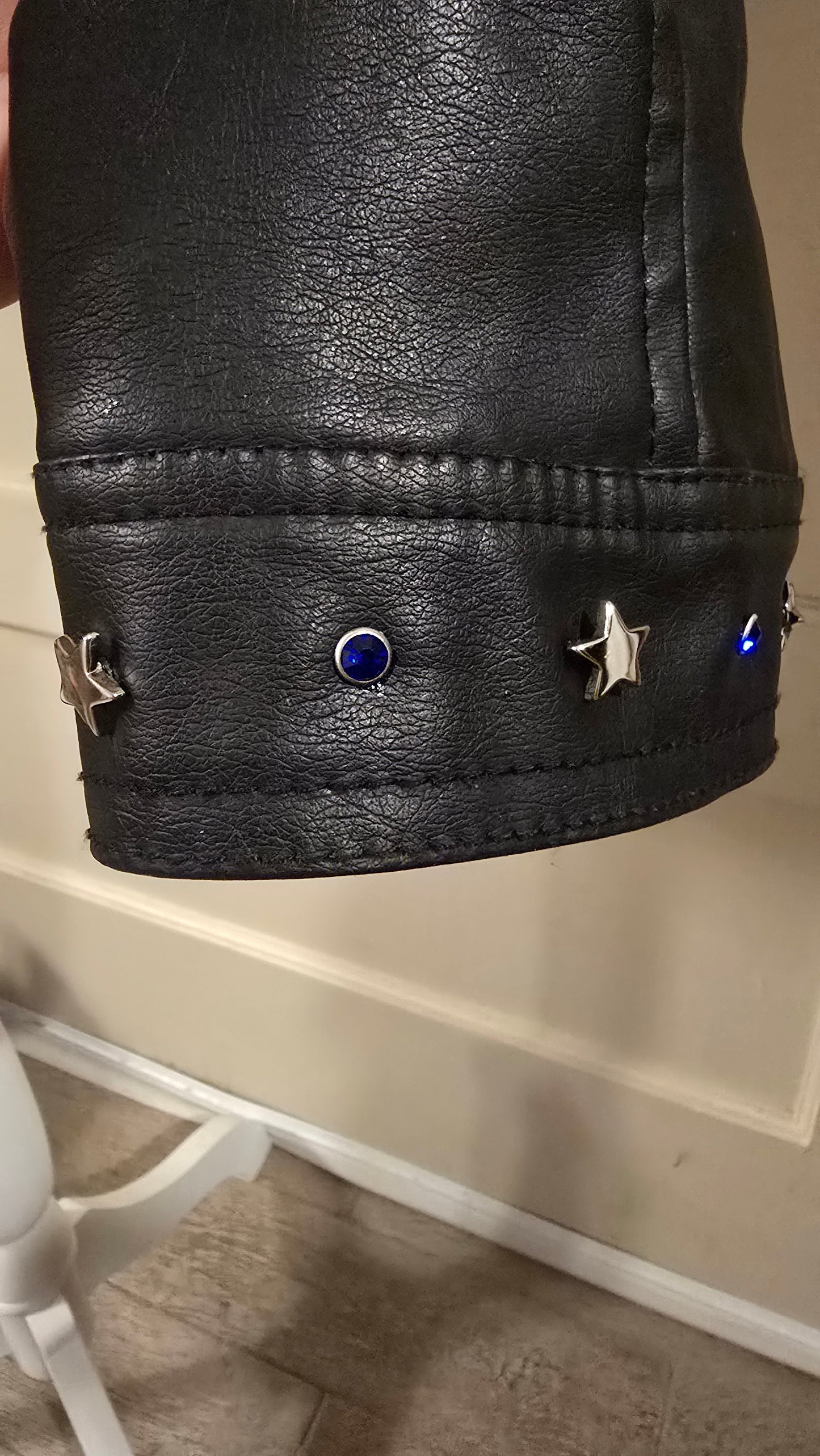 Dallas Football Biker Leather