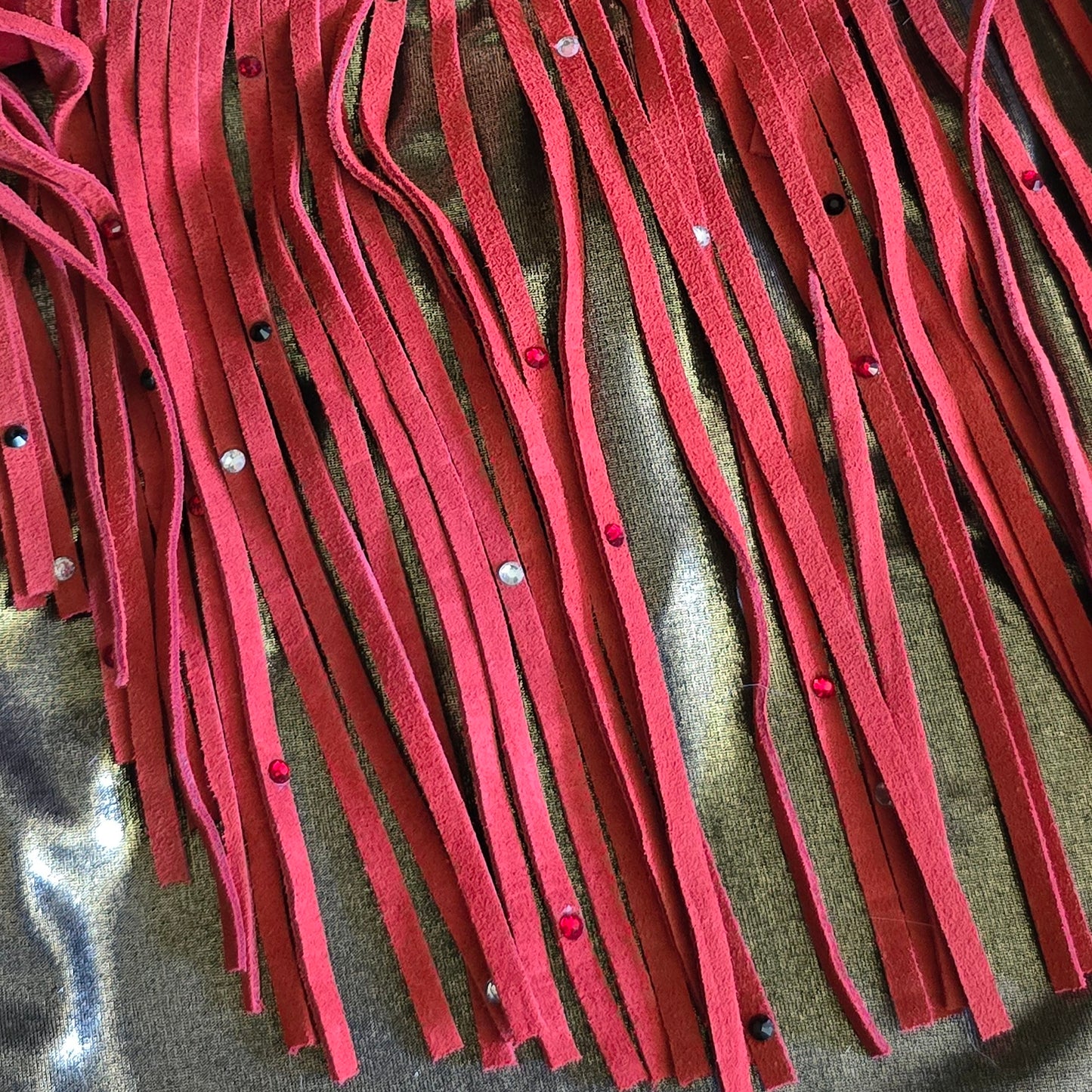 Ruby Rhinestone Fringe Wrangler