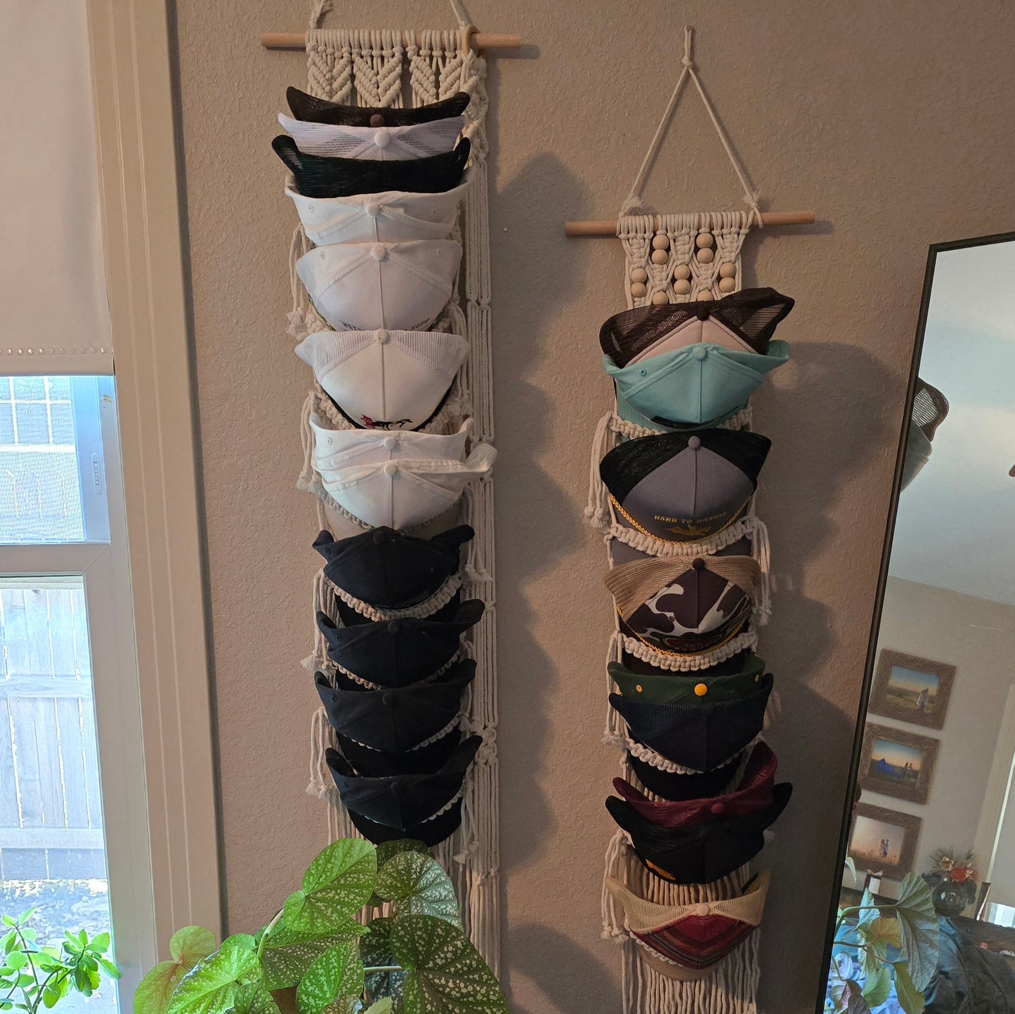 Macrame Ballcap Rack